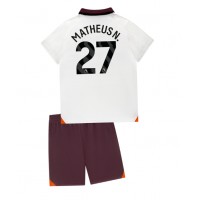 Maglie da calcio Manchester City Matheus Nunes #27 Seconda Maglia Bambino 2023-24 Manica Corta (+ Pantaloni corti)